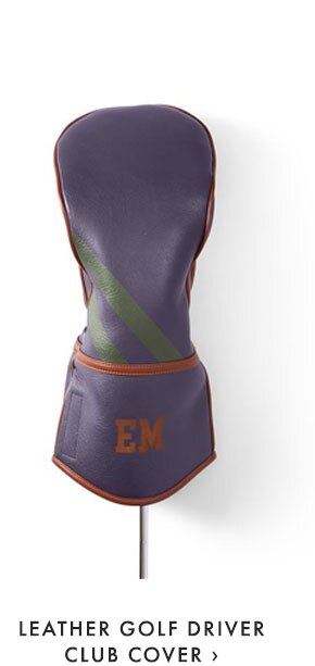LEATHER GOLF DRIVER CLUB COVER ›