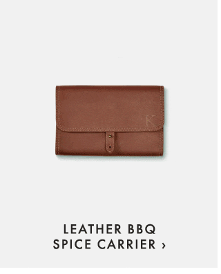 LEATHER BBQ SPICE CARRIER ›