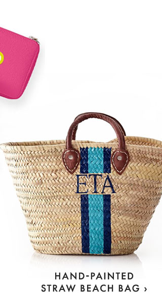 HAND-PAINTED STRAW BEACH BAG ›