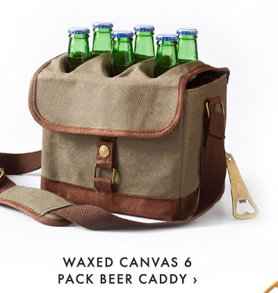 WAXED CANVAS 6 PACK BEER CADDY ›