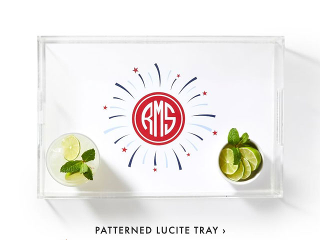 PATTERNED LUCITE TRAY ›