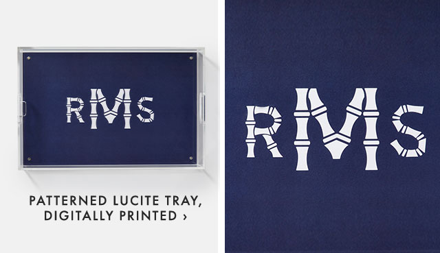 PATTERNED LUCITE TRAY, DIGITALLY PRINTED ›