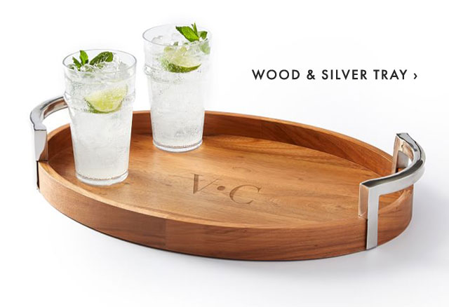 WOOD & SILVER TRAY ›