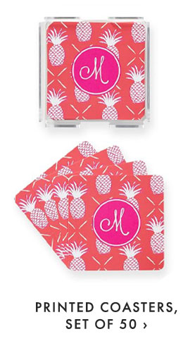 PRINTED COASTERS, SET OF 50 ›