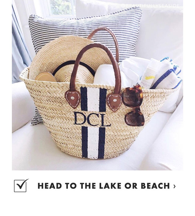 HEAD TO THE LAKE OR BEACH ›