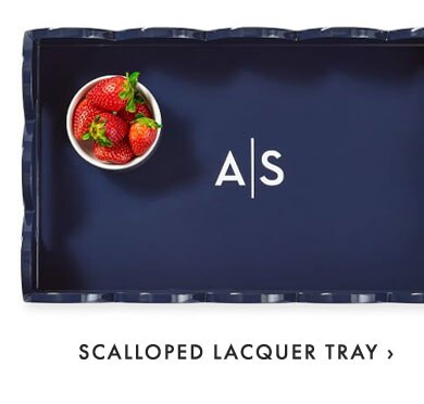 SCALLOPED LACQUER TRAY ›