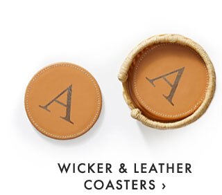 WICKER & LEATHER COASTERS ›
