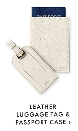 LEATHER LUGGAGE TAG & PASSPORT CASE ›