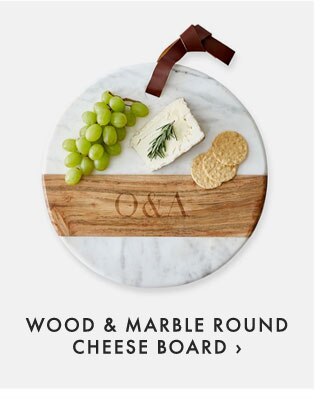 WOOD & MARBLE ROUND CHEESE BOARD ›