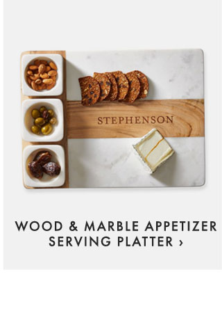 WOOD & MARBLE APPETIZER SERVING PLATTER ›
