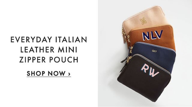 EVERYDAY ITALIAN LEATHER MINI ZIPPER POUCH - SHOP NOW ›