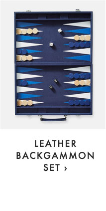 LEATHER BACKGAMMON SET ›