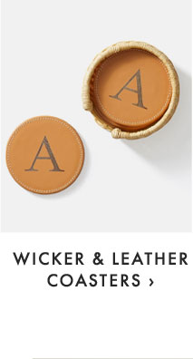 WICKER & LEATHER COASTERS ›