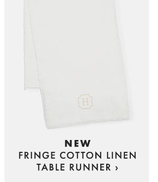 NEW - FRINGE COTTON LINEN TABLE RUNNER ›