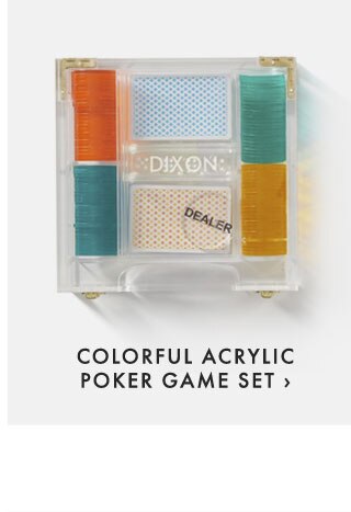 COLORFUL ACRYLIC POKER GAME SET ›