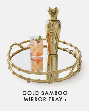 GOLD BAMBOO MIRROR TRAY ›
