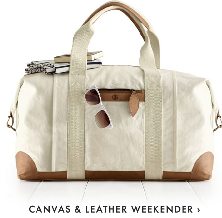 CANVAS & LEATHER WEEKENDER ›