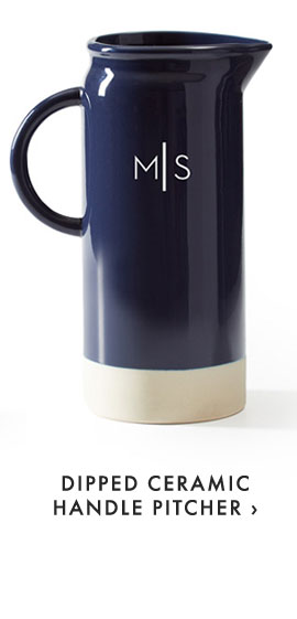 DIPPED CERAMIC HANDLE PITCHER ›