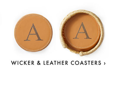WICKER & LEATHER COASTERS ›
