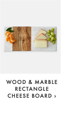 WOOD & MARBLE RECTANGLE CHEESE BOARD ›