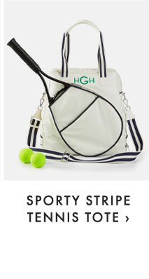 SPORTY STRIPE TENNIS TOTE ›