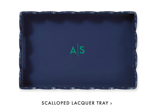 SCALLOPED LACQUER TRAY ›