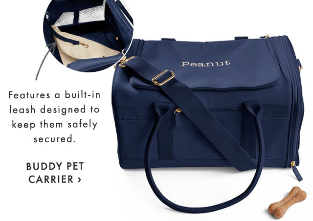 Features a built-in leash designed to keep them safely secured. - BUDDY PET CARRIER ›