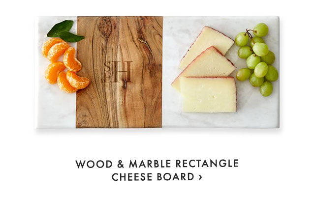 WOOD & MARBLE RECTANGLE CHEESE BOARD ›