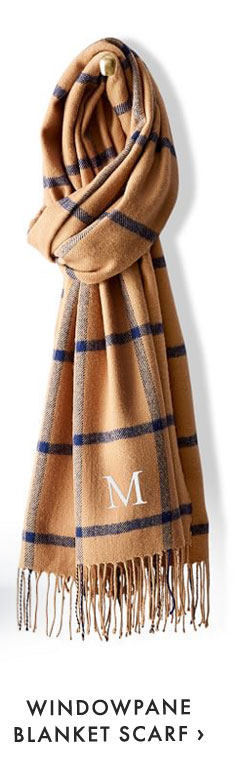WINDOWPANE BLANKET SCARF ›