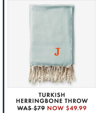 TURKISH HERRINGBONE THROW - WAS $79 - NOW $49.99