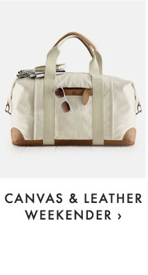 CANVAS & LEATHER WEEKENDER ›