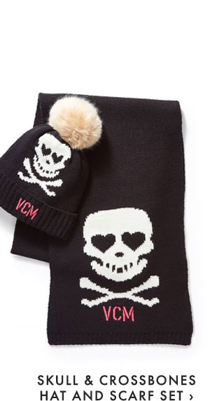 SKULL & CROSSBONES HAT AND SCARF SET ›