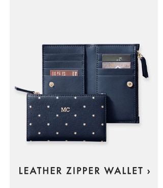 LEATHER ZIPPER WALLET ›