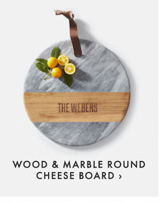 WOOD & MARBLE ROUND CHEESE BOARD ›
