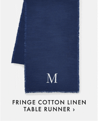 FRINGE COTTON LINEN TABLE RUNNER ›