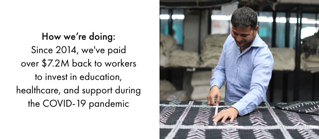 How we’re doing: Since 2014, we’ve paid over $7.2M back to workers to invest in education, healthcare, and support during the COVID-19 pandemic