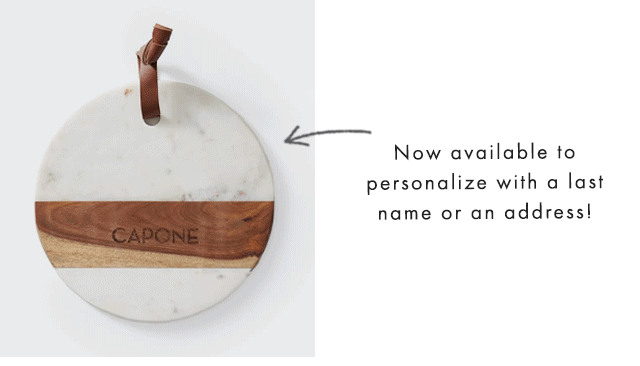 Now available to personalize with a last name or an address!
