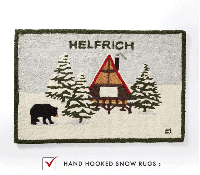 HAND HOOKED SNOW RUGS ›