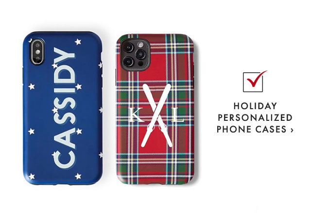 HOLIDAY PERSONALIZED PHONE CASES ›