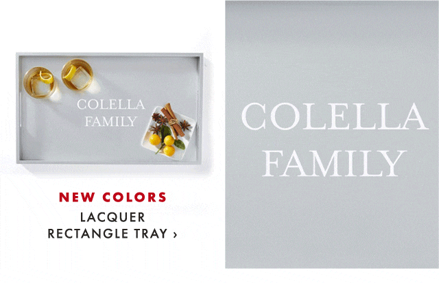 NEW COLORS - LACQUER RECTANGLE TRAY ›