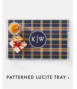 PATTERNED LUCITE TRAY ›