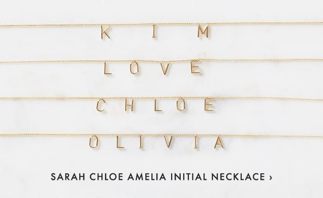 SARAH CHLOE AMELIA INITIAL NECKLACE ›