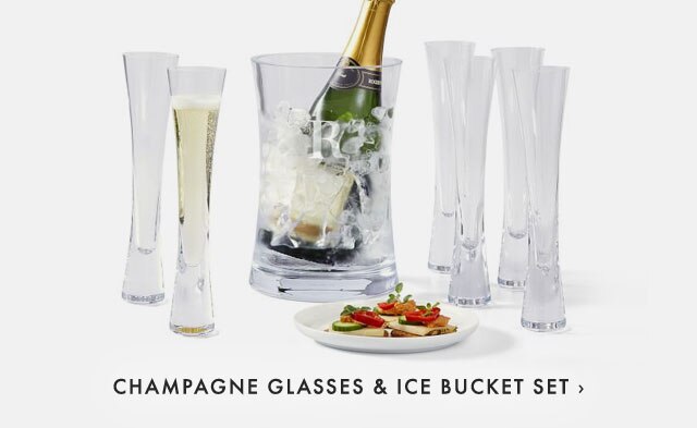 CHAMPAGNE GLASSES & ICE BUCKET SET ›