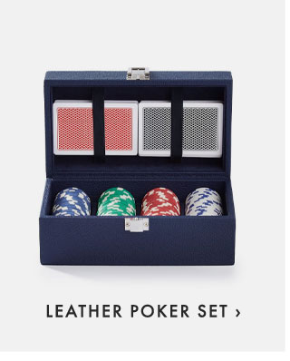 LEATHER POKER SET ›