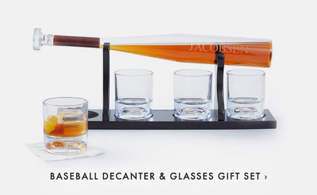 BASEBALL DECANTER & GLASSES GIFT SET ›