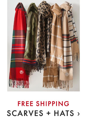 FREE SHIPPING SCARVES + HATS ›