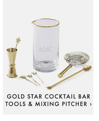 GOLD STAR COCKTAIL BAR TOOLS & MIXING PITCHER ›