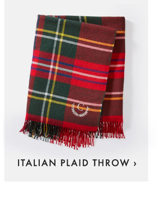 ITALIAN PLAID THROW ›