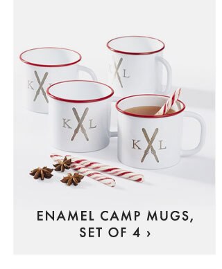 ENAMEL CAMP MUGS, SET OF 4 ›