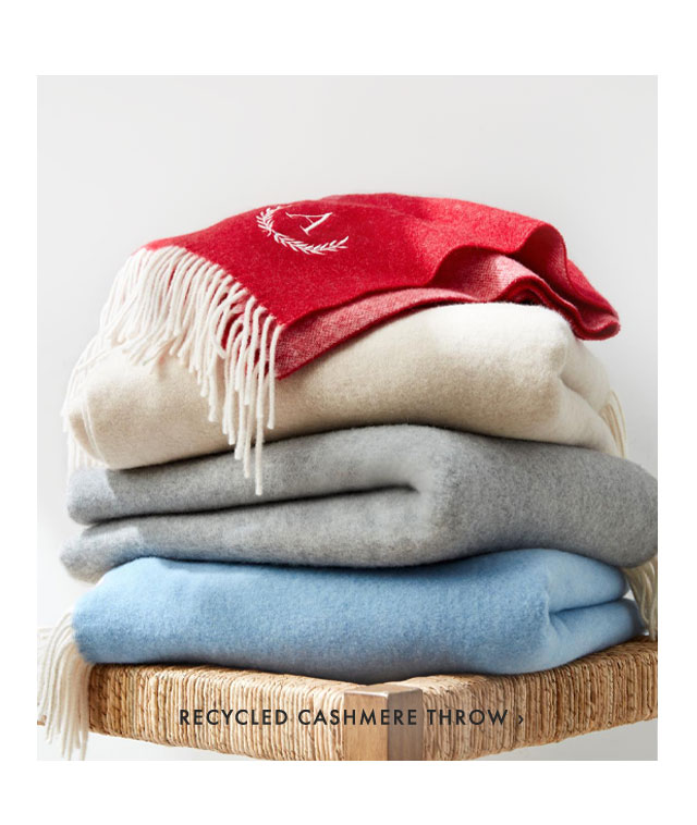 RECYCLED CASHMERE THROW ›